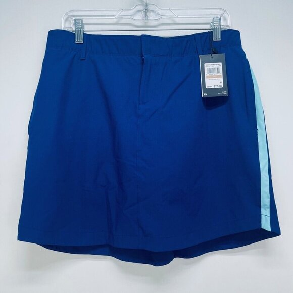 Under Armour Links Woven Skort Size 12 Womens Lightweight Stretch Blue Golf New - Picture 1 of 13